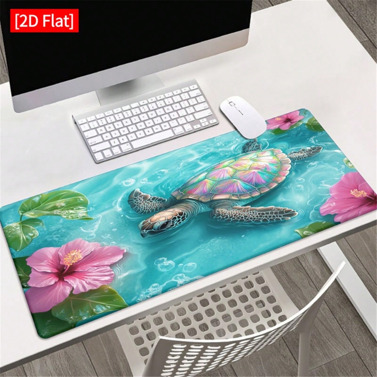 [2D Flat]1pc Sea And Hibiscus  - огляд і ціна Desk Setup Pc And Laptop