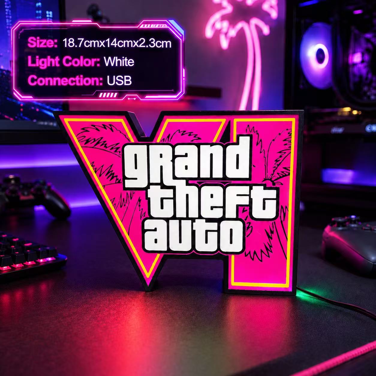 2026 New GTA 6 Horizon Ambient - огляд і ціна Desk Setup Lamp