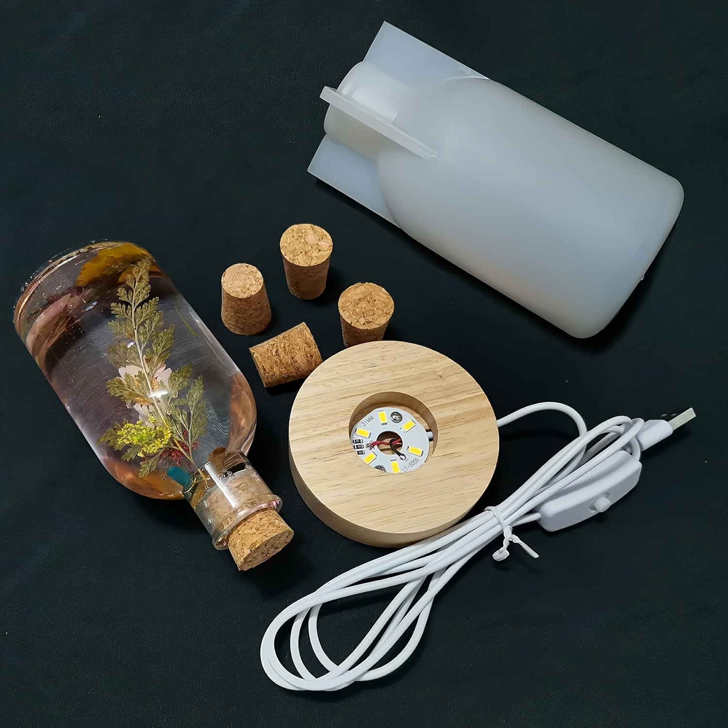Drift Bottle Light Resin Mold  - огляд і ціна Desk Setup Lamp